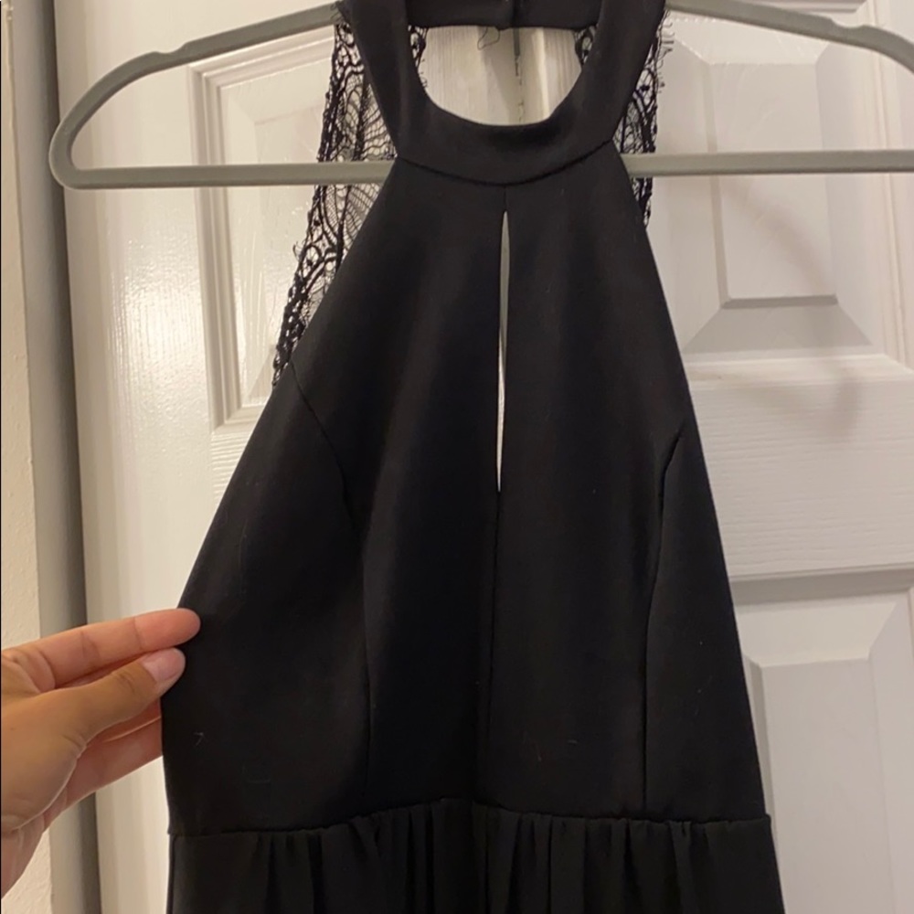 Long formal dress.